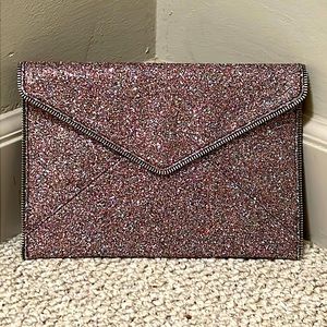NWT | Rebecca Minkoff | Glitter Leo Clutch | Multi Color